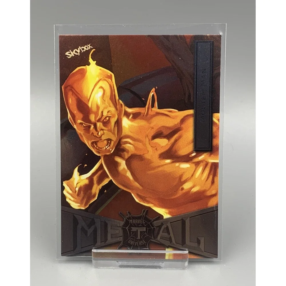 2021 Skybox Marvel Spider-Man Metal Universe Molten Man No.‎ 54